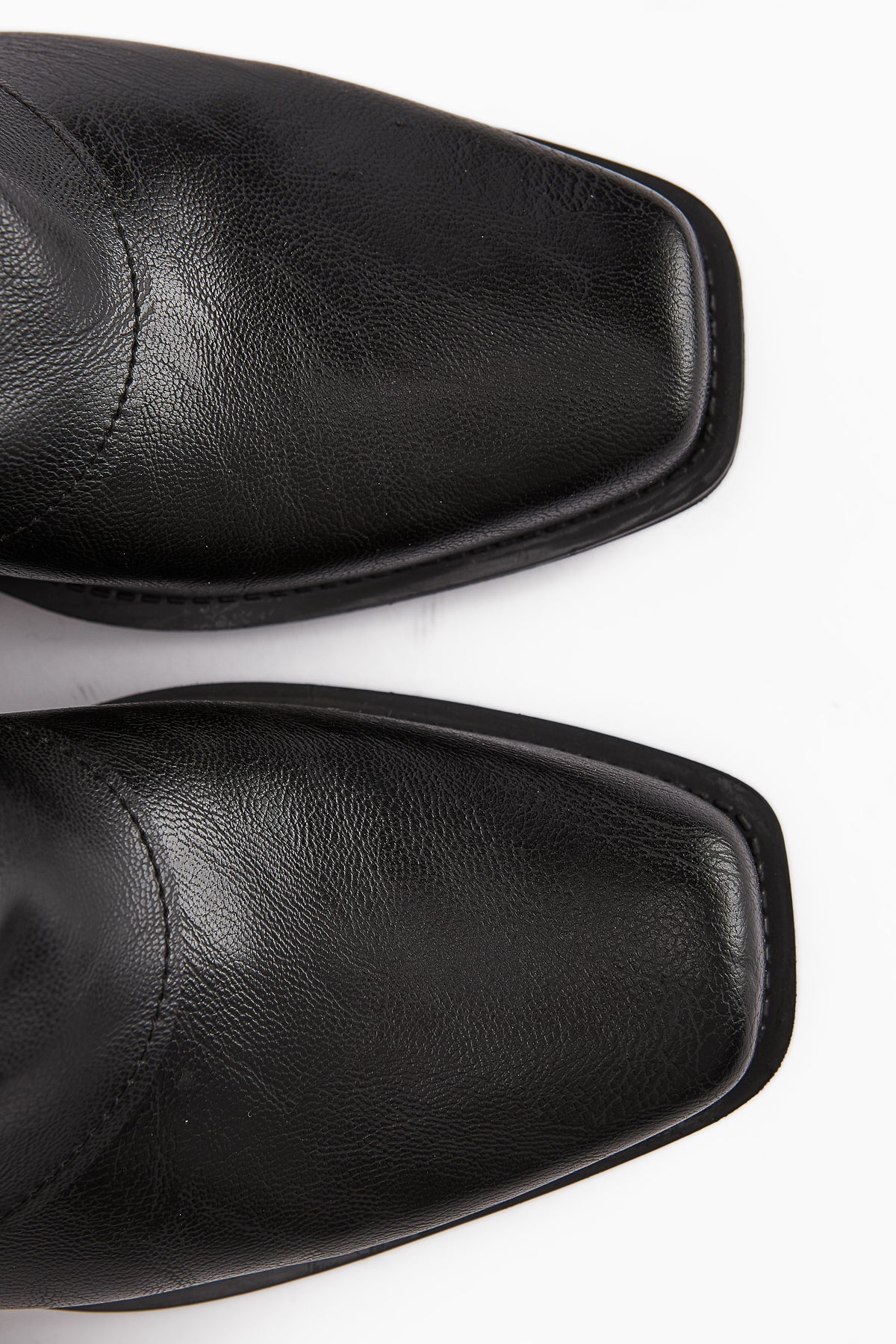 Fadia Black Square Toe Pleated Women's Boot