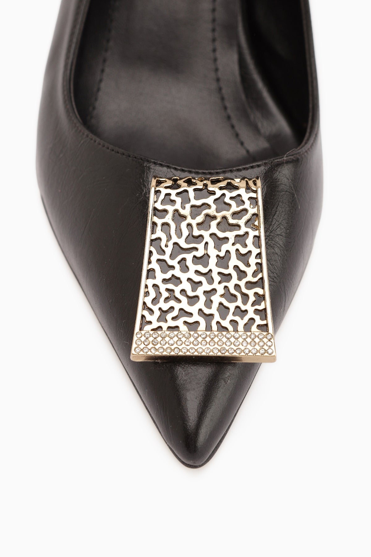 Lian Black Buckled Stiletto Heels