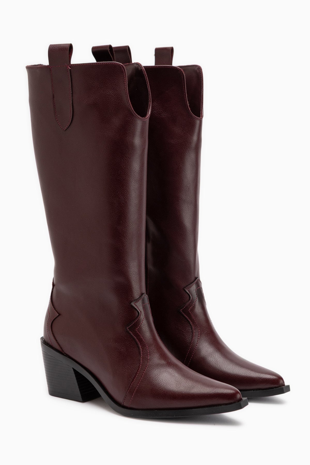 Frida Burgundy Western Women’s Boots
