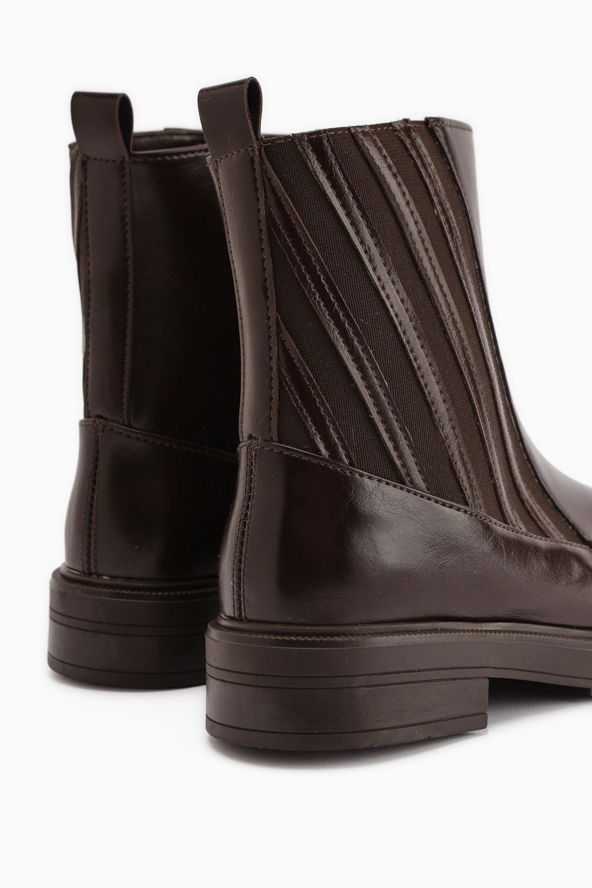 Lena Coffee Elastic Detailed Women's Boot