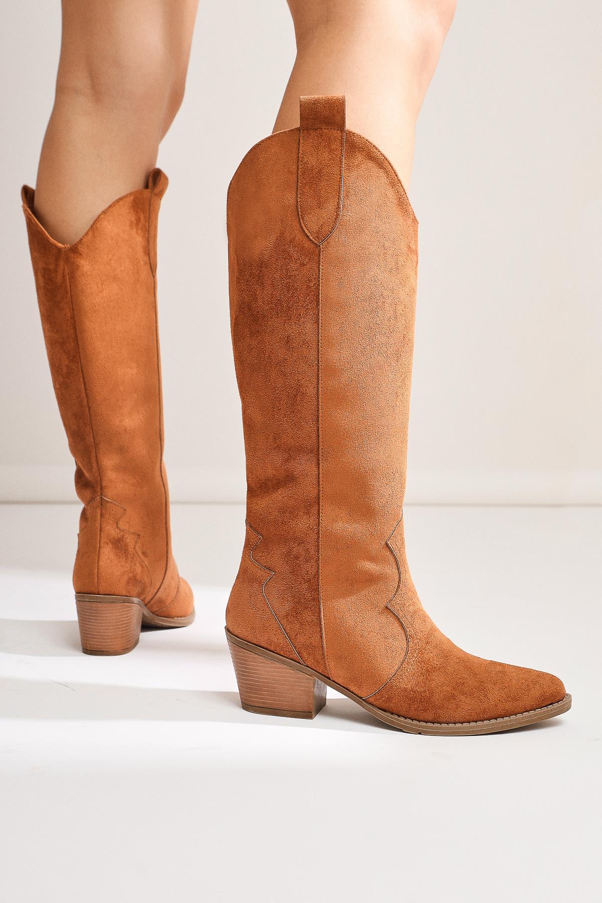 Lhena Taba Suede Western Pull-On Boot