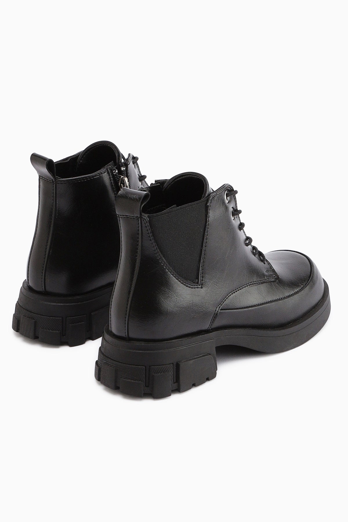 Luisa Black Lace-Up Women's Boot