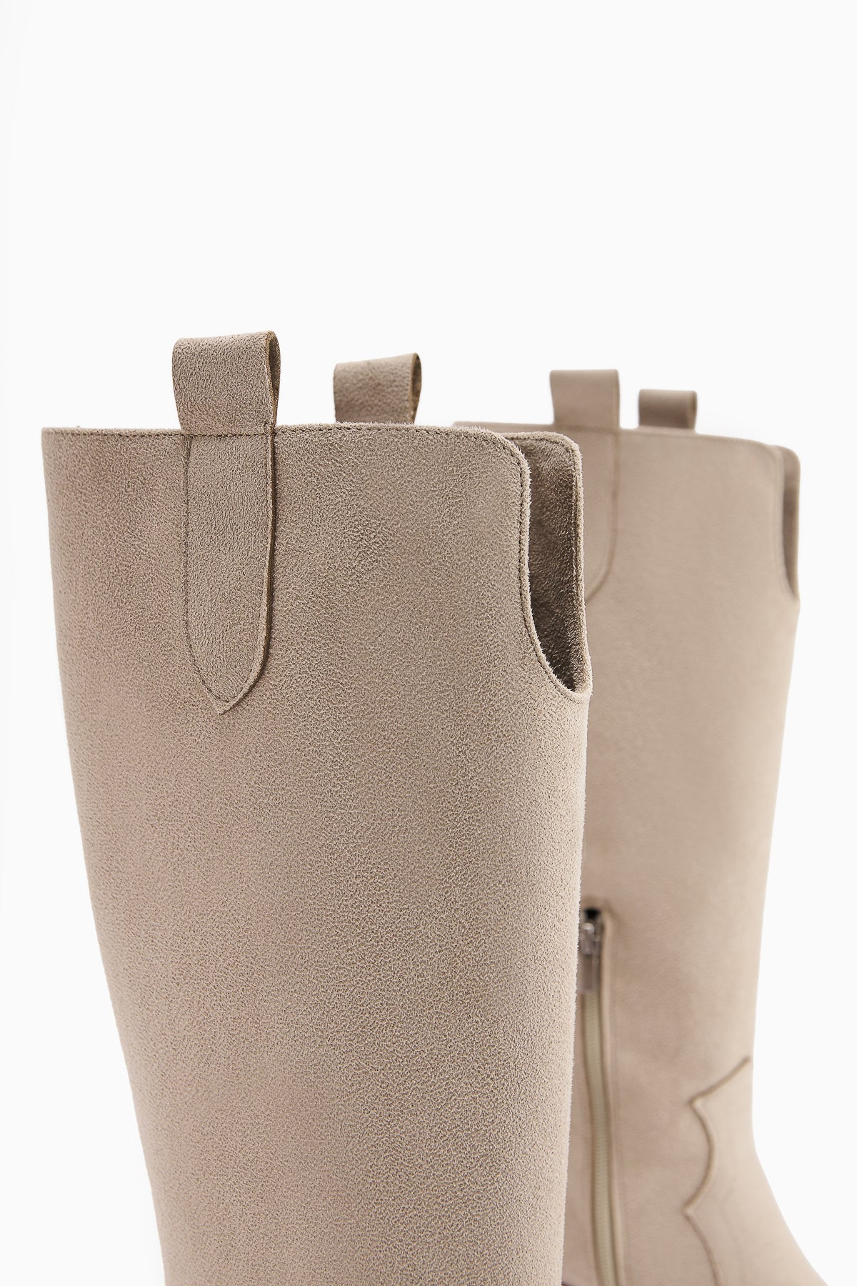 Frida Beige Suede Western Women's Boot