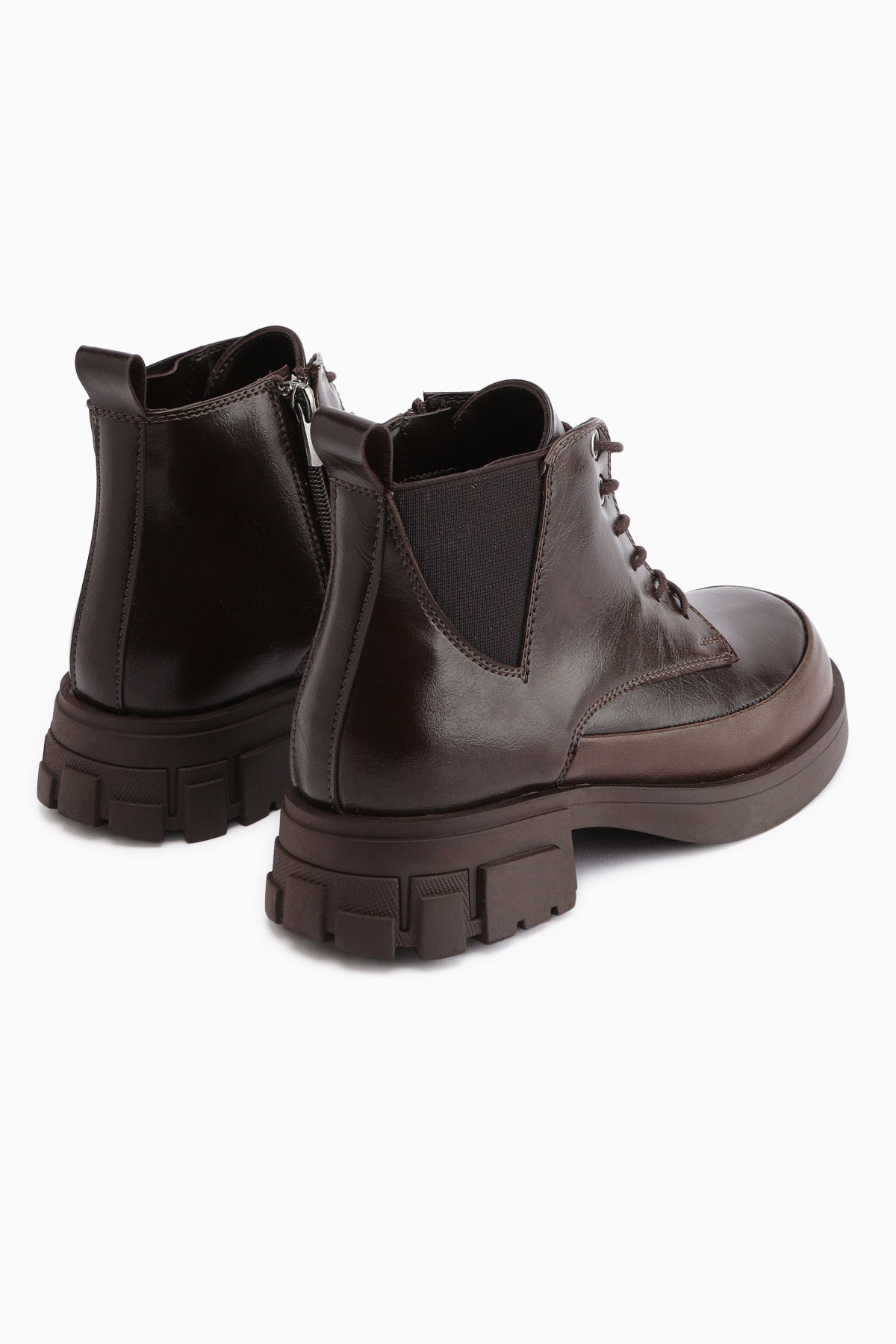 Luisa Coffee Lace-Up Women's Boot