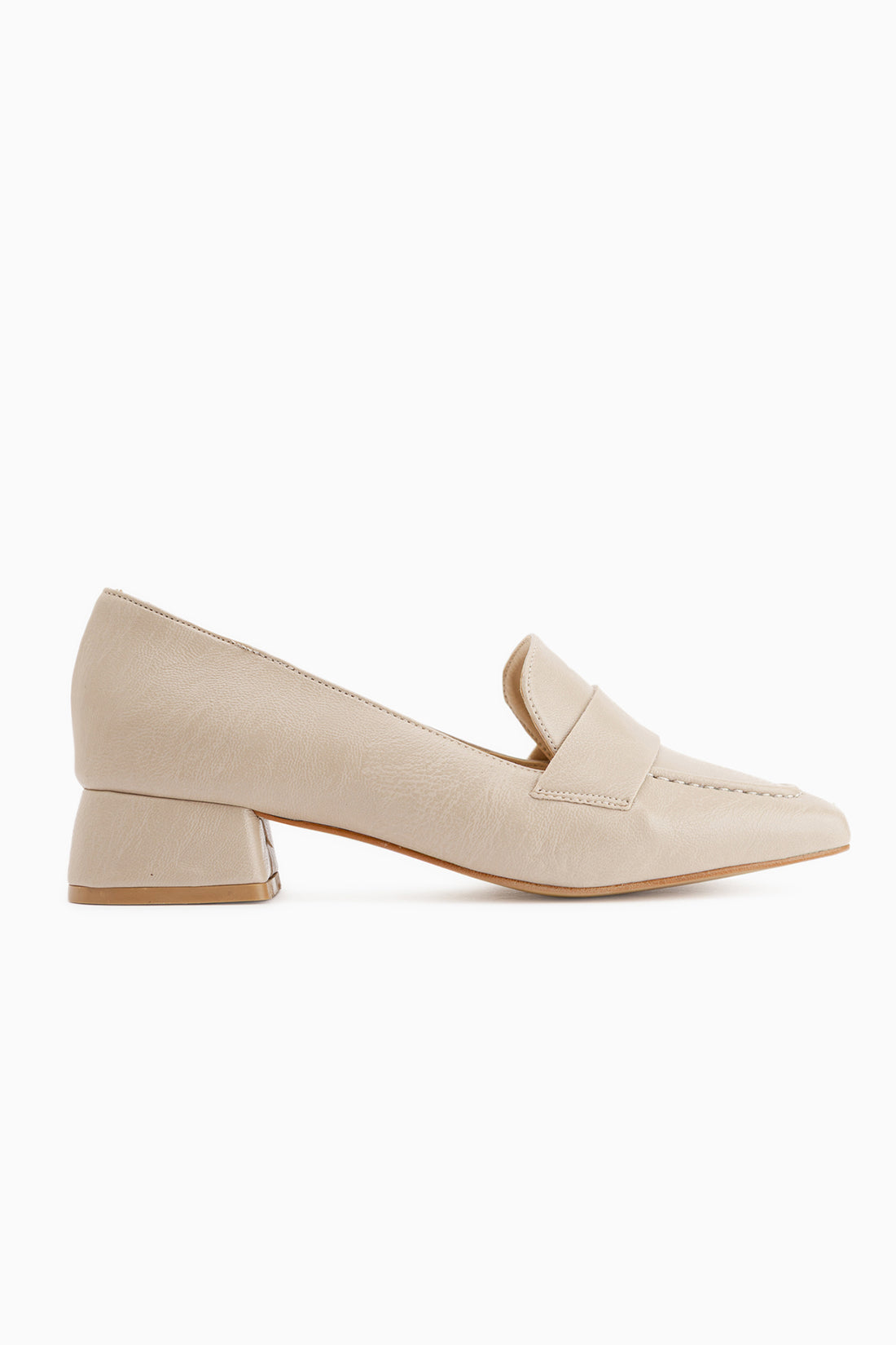 Malvina Beige Kurzabsatz Damen Schuhe