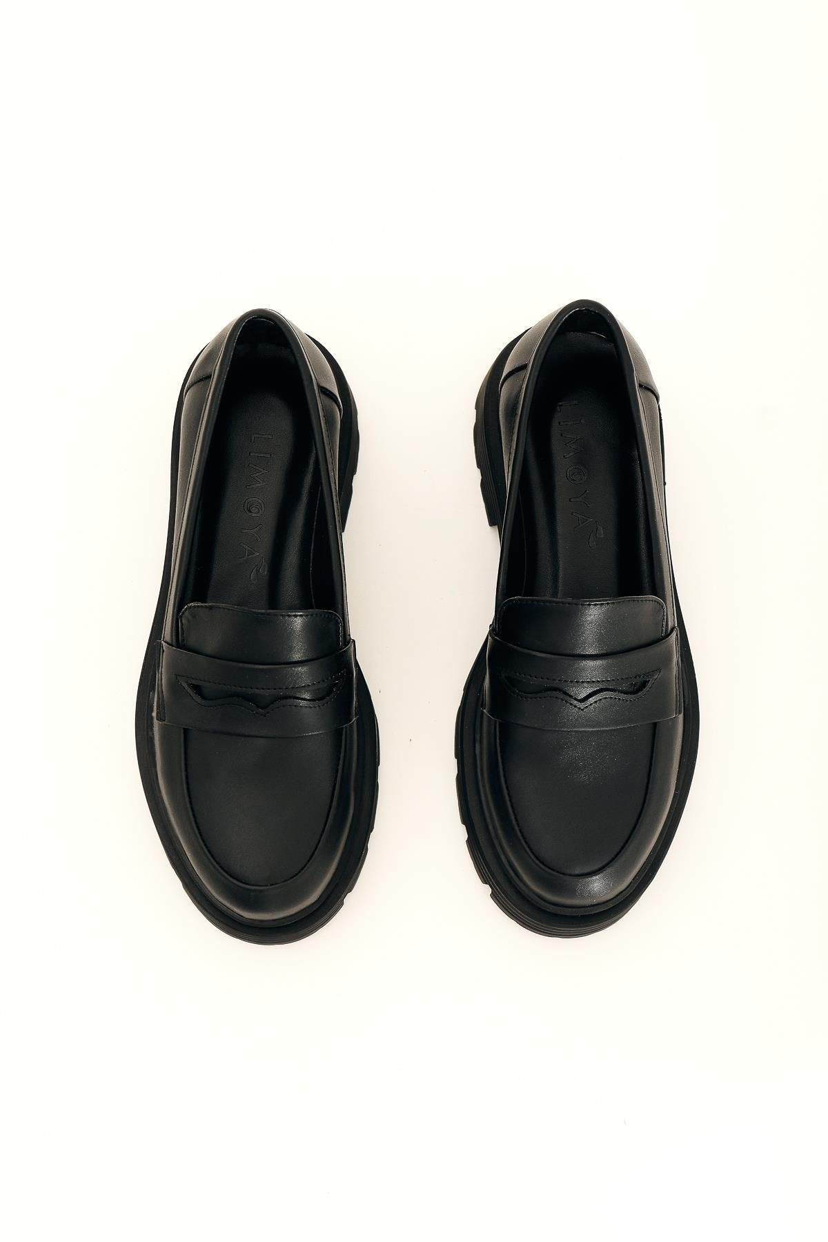 Gerta Black Oxford Shoes