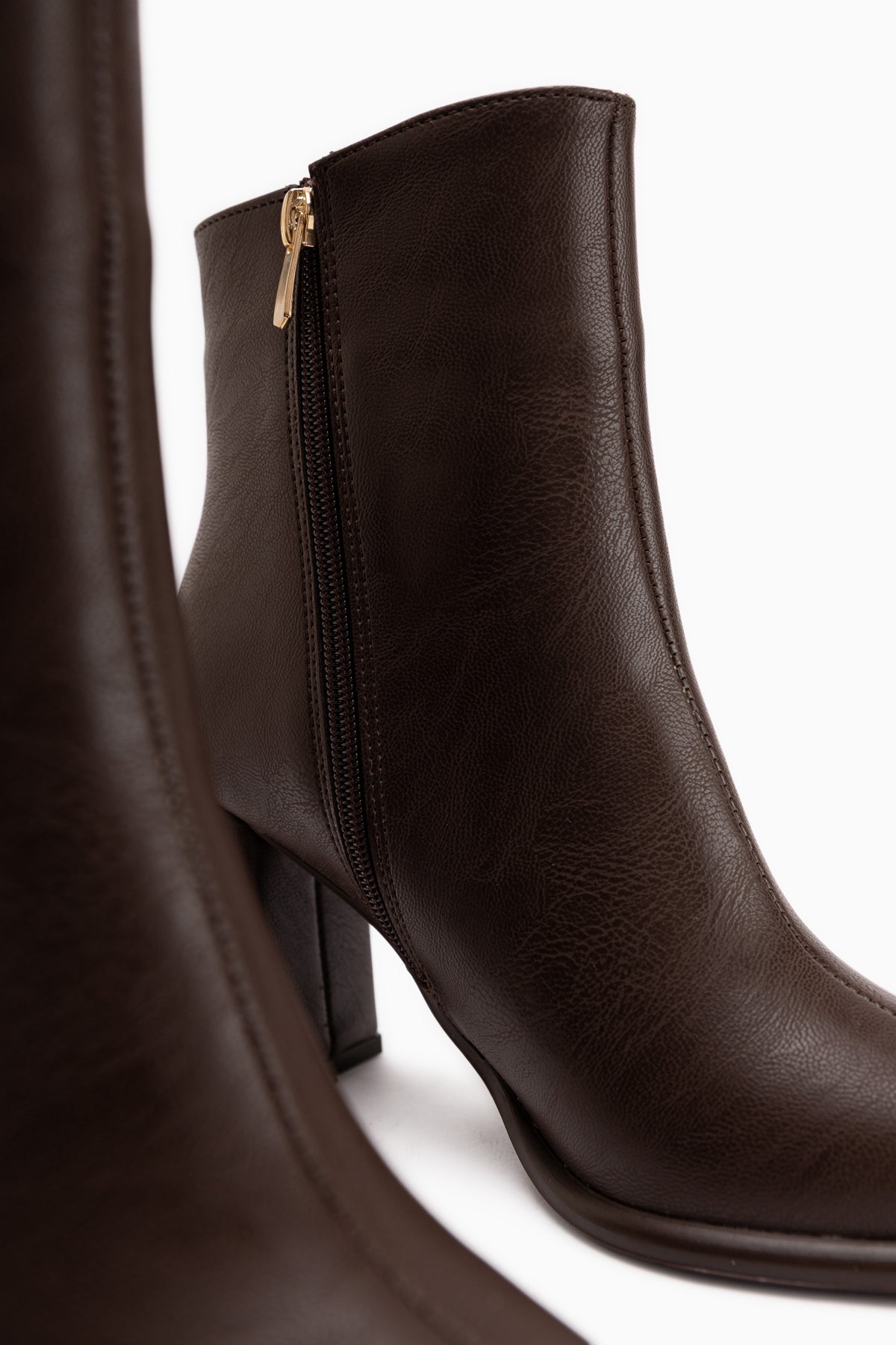 Lacy Braun Abnehmbarer Schaft 2-in-1 Absatz Damen Stiefel & Kniestrümpfe