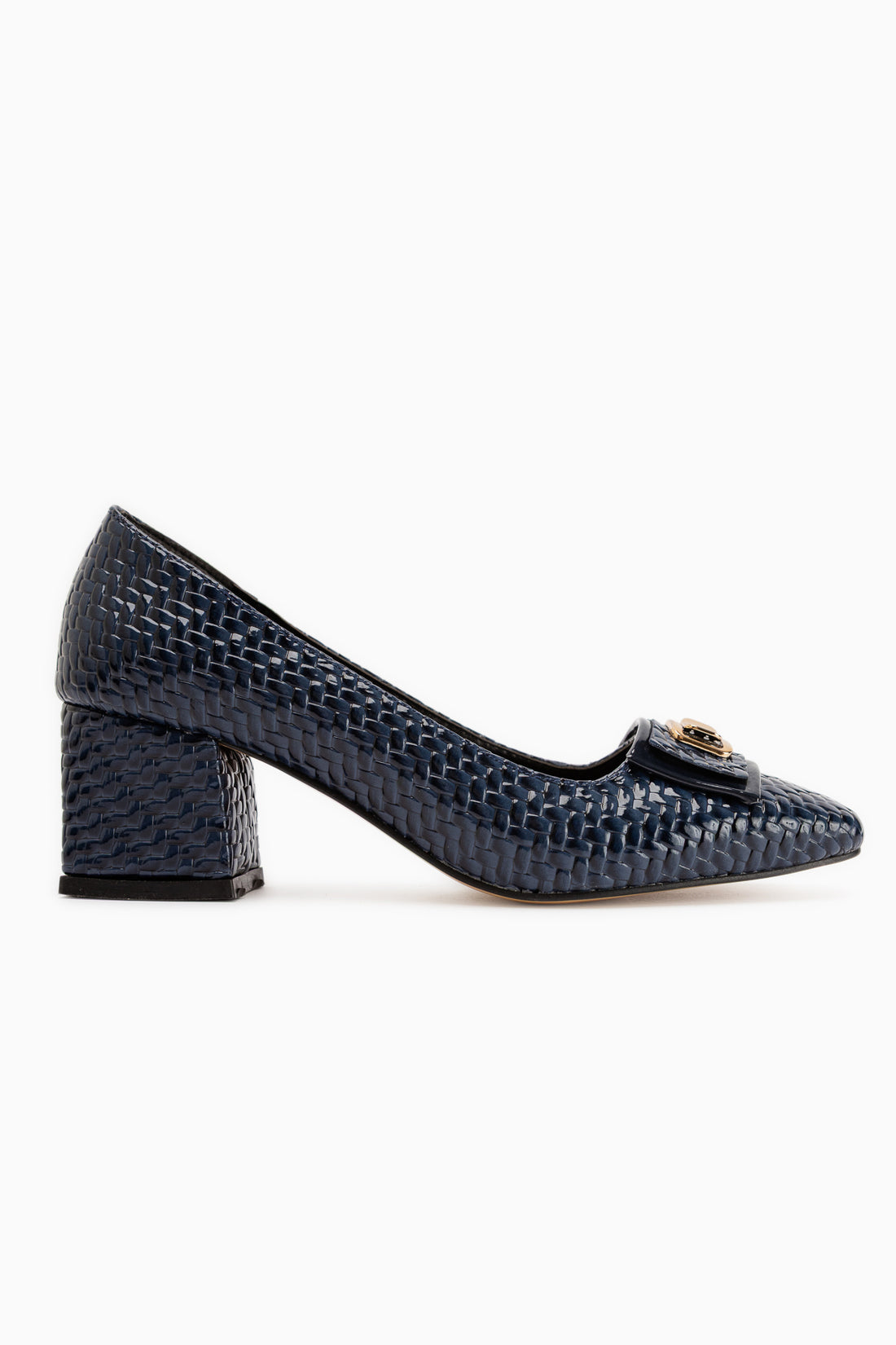 Keira Navy Schnalle Detail Damen Absatzschuhe