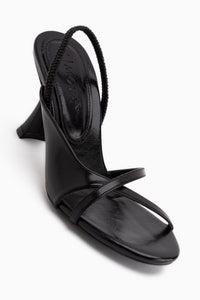 Noria Black Elastic Women’s Heeled Shoes