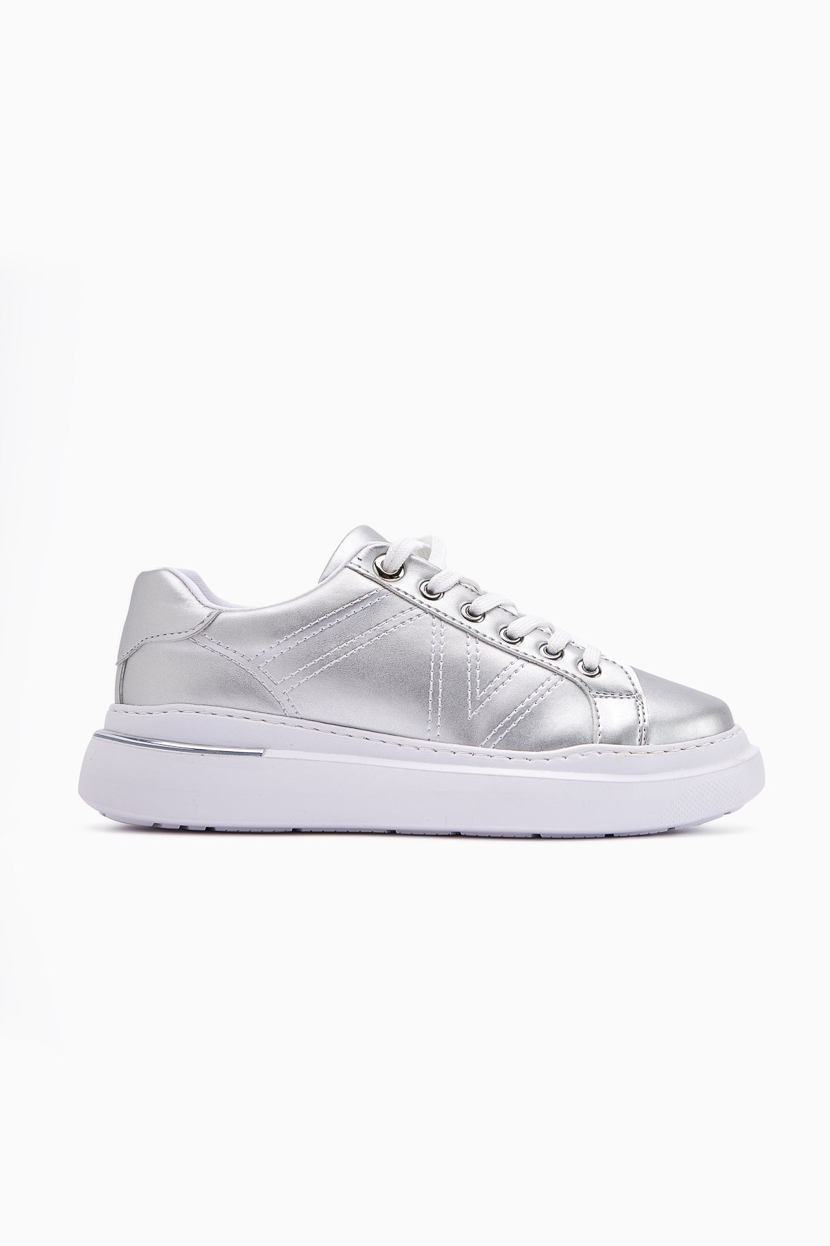 Anastazia Gümüş Topuk Detaylı Sneakers