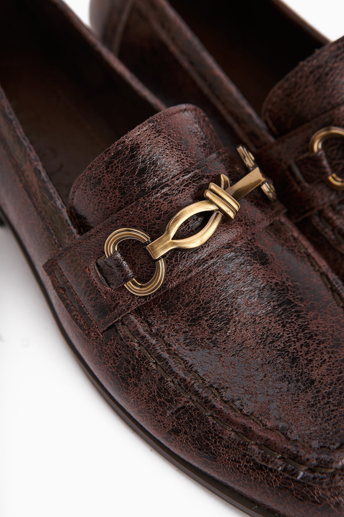 Kali Brown Chain Detailed Women's Loafer