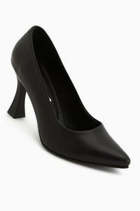 Helen Echtes Leder Schwarz Stiletto Damen Absatzschuhe