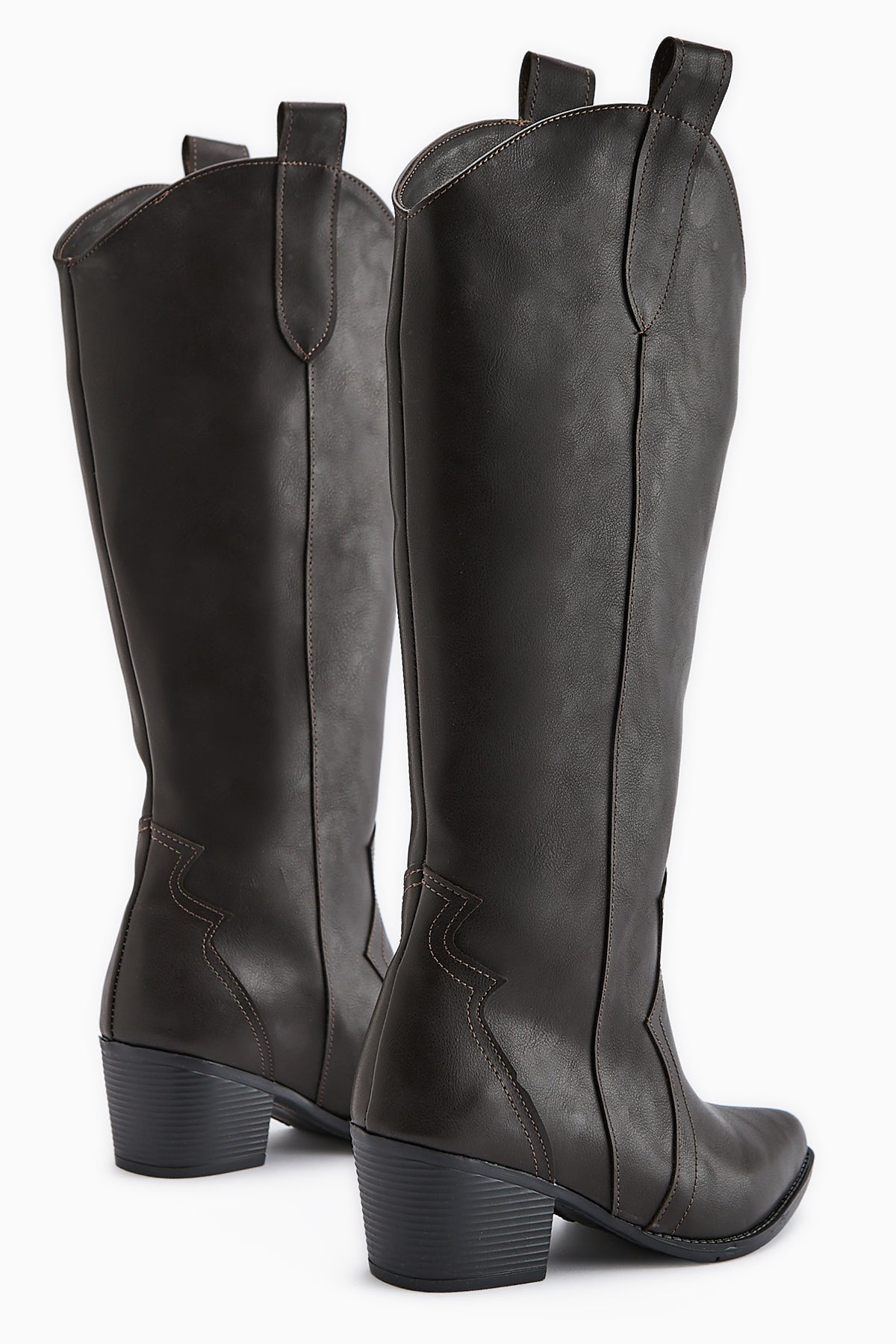 Lhena Coffee Western Pull-On Boot