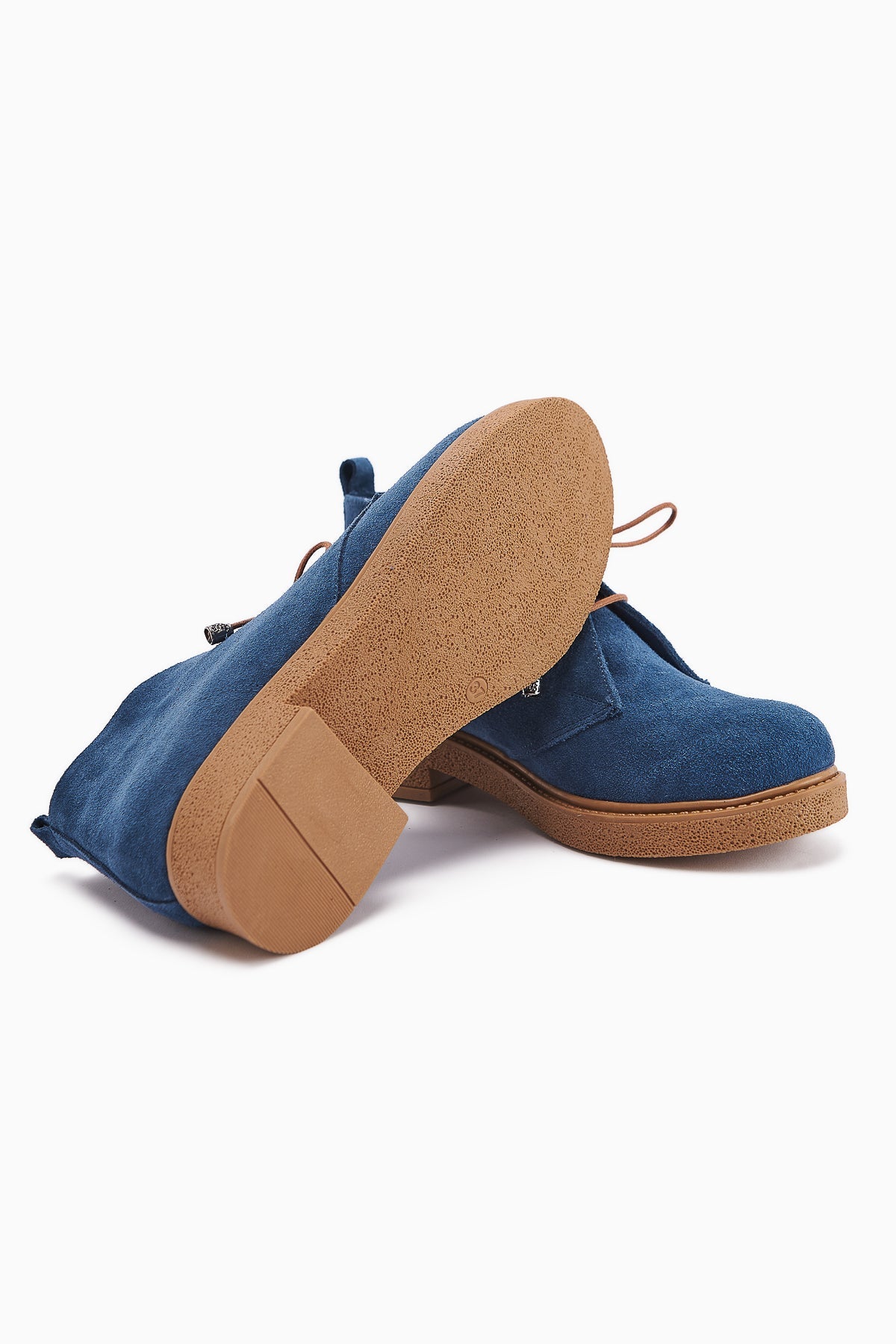 Henna Genuine Leather Denim Blue Lace-Up Women's Boot