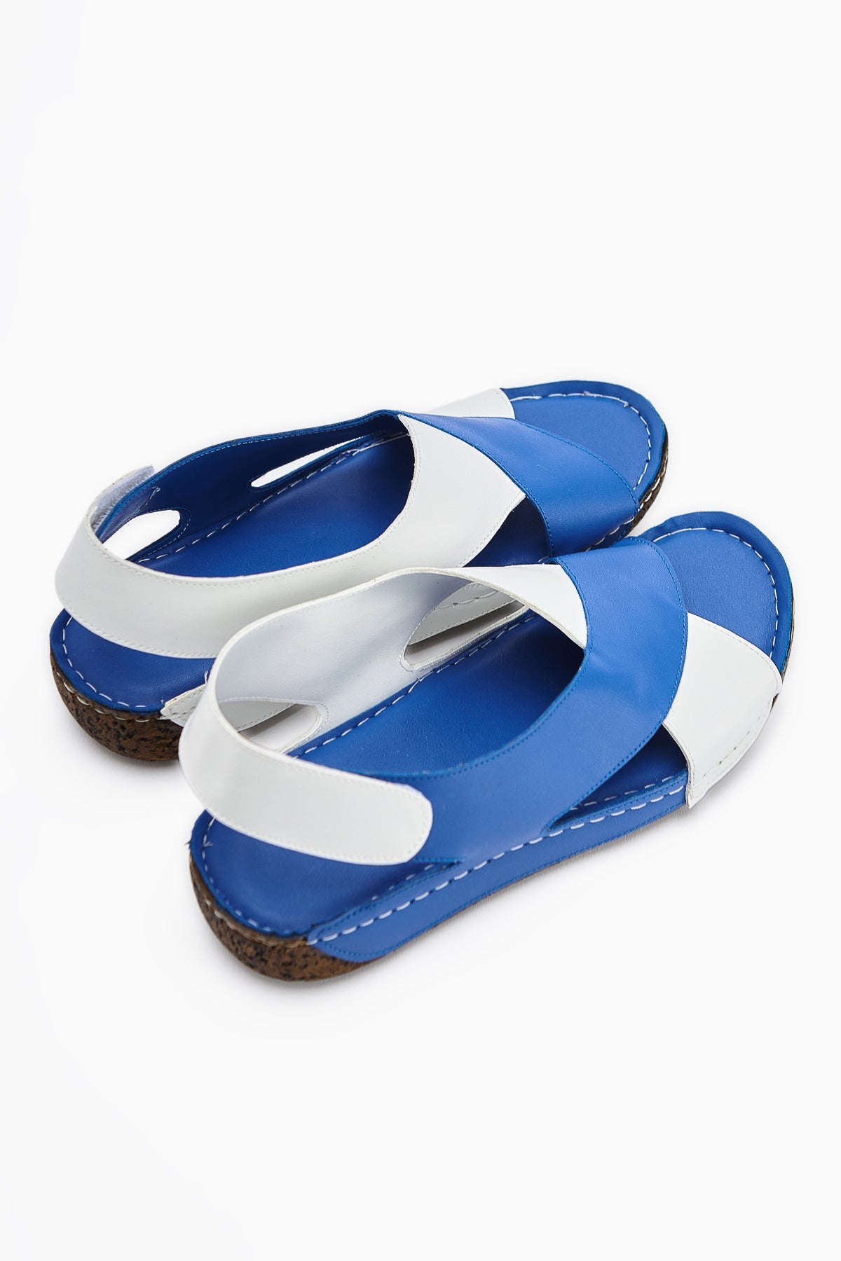 Margit Himmelblau Kreuzriemen Damen Komfort Sandalen