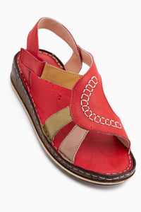 Cathrin Genuine Leather Red Women’s Sandal