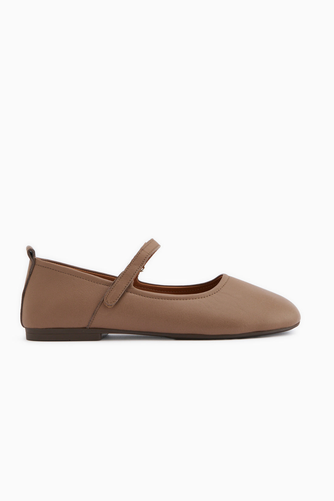 Sally Genuine Leather Mink Strap Women’s Ballet Flats