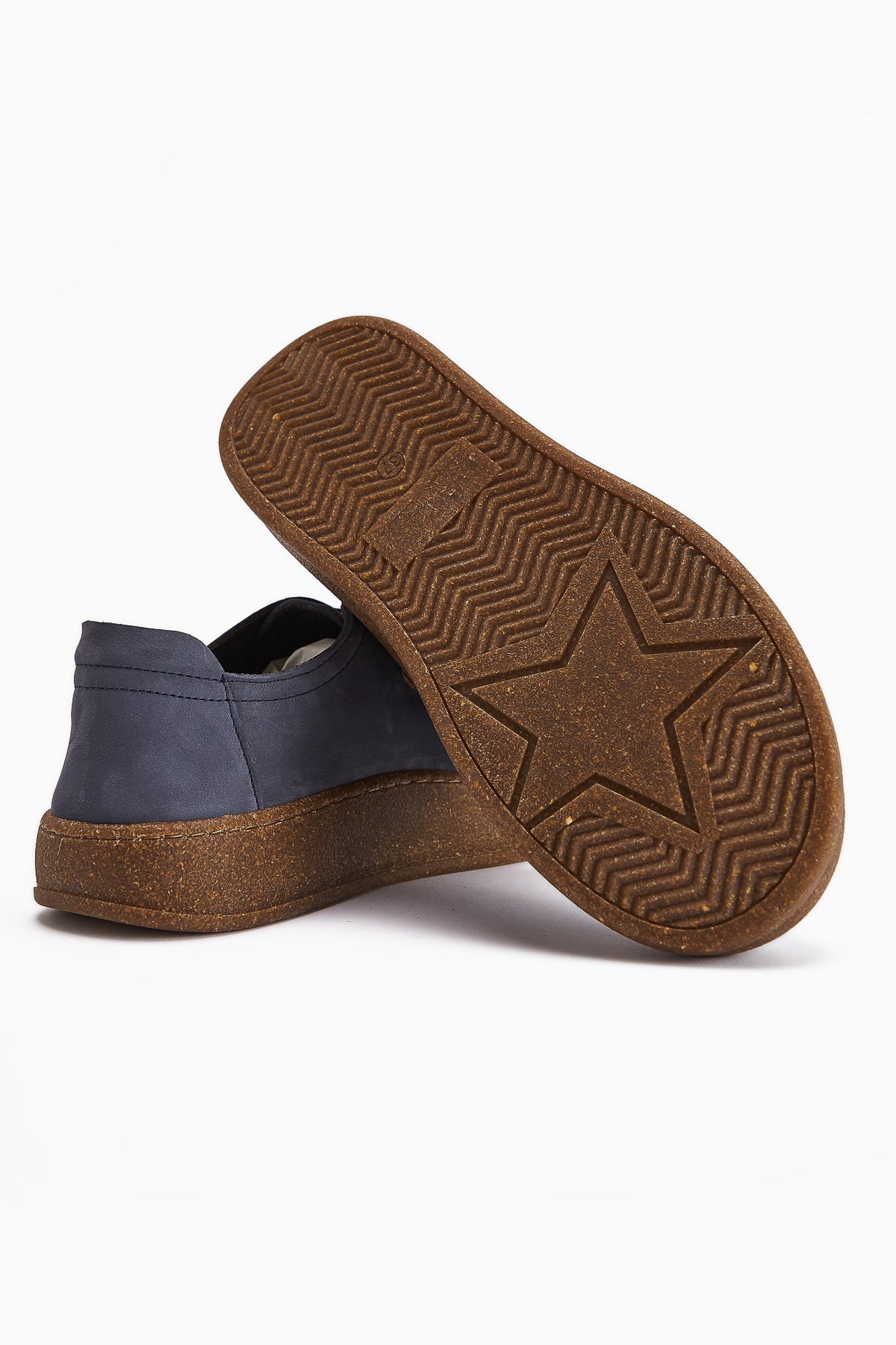 Judi Genuine Leather Blue Comfort Sole Women's Sneakers