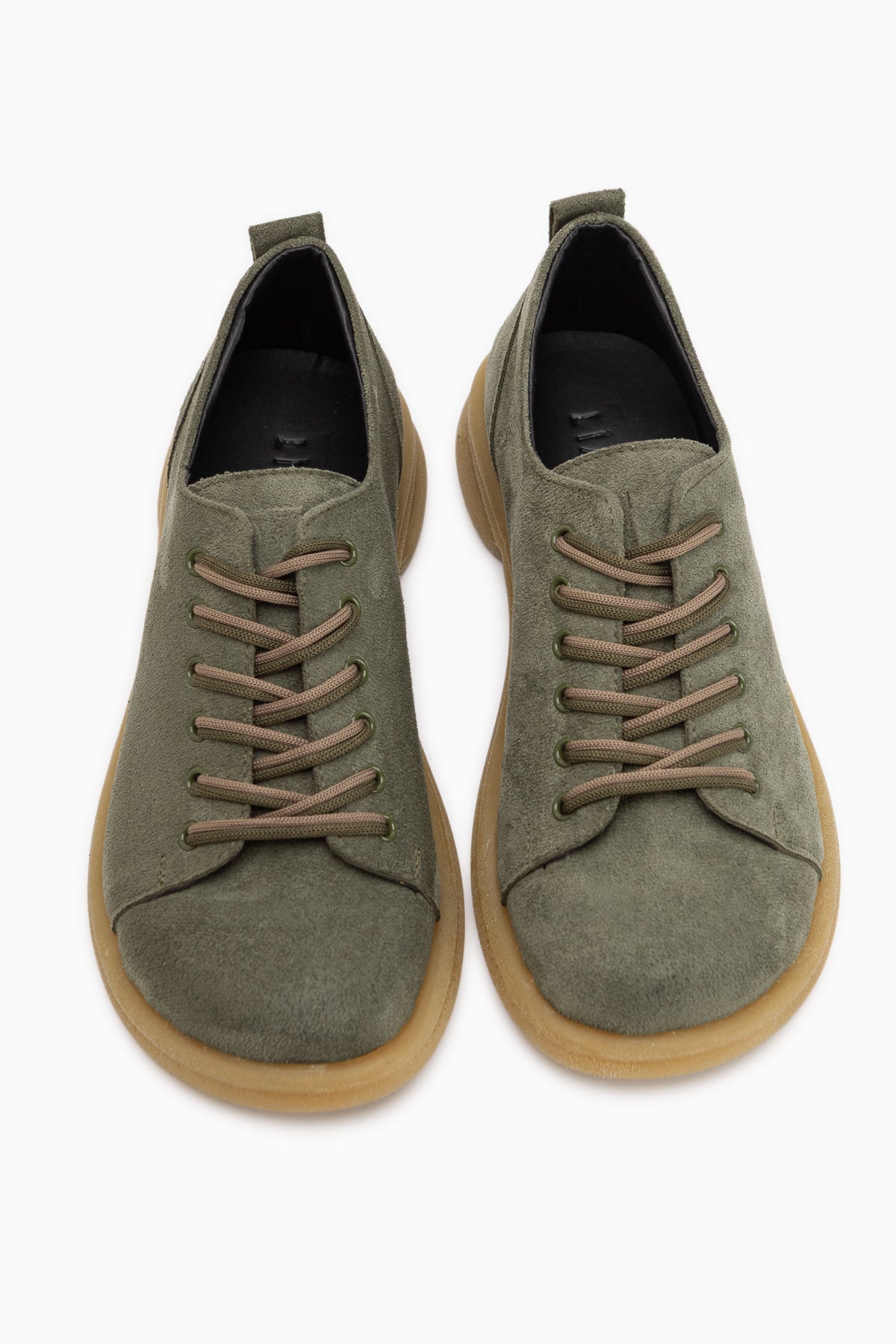 Estella Grüne Wildleder Schnürschuhe Damen