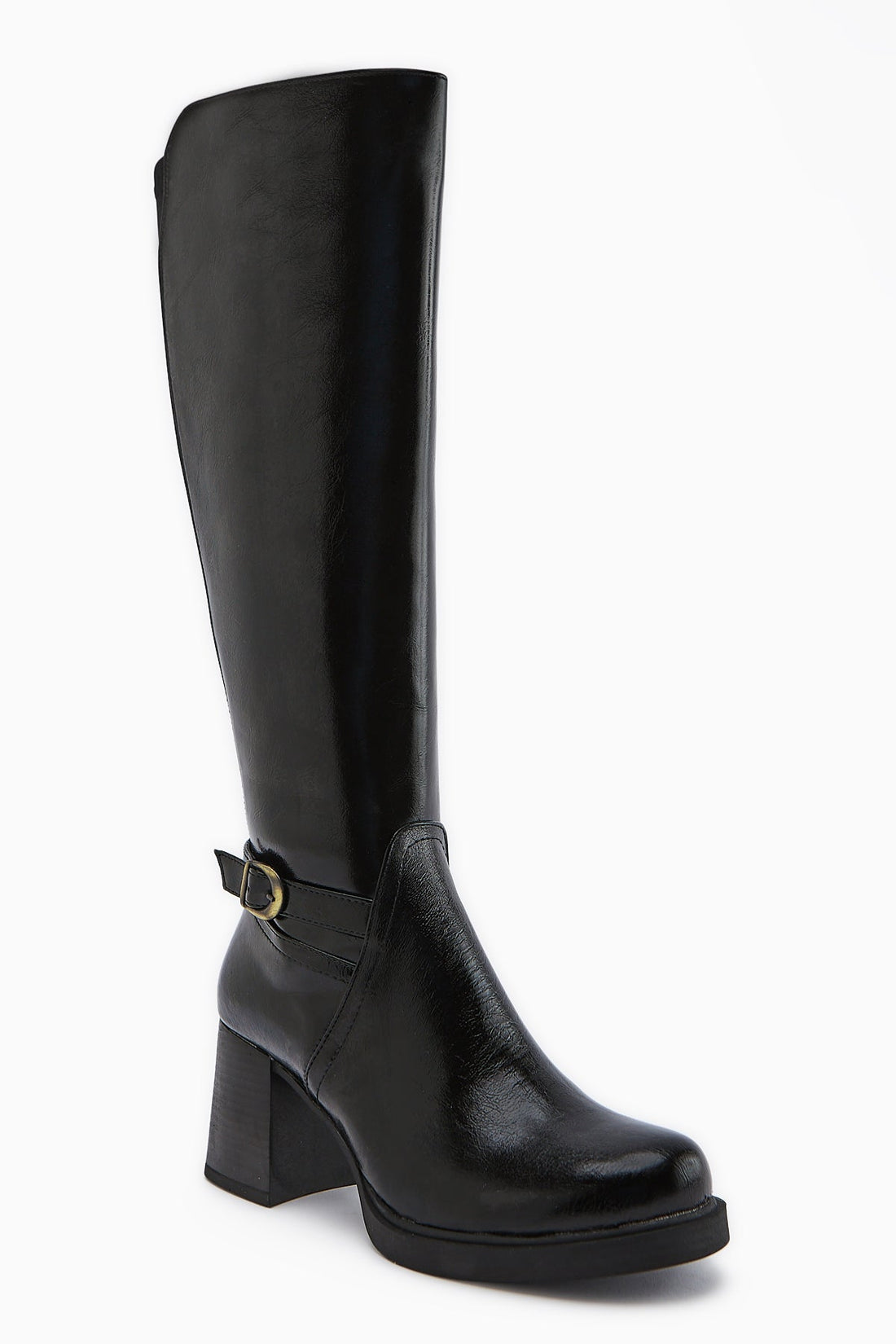 Gerti Black Heeled Women's Boot