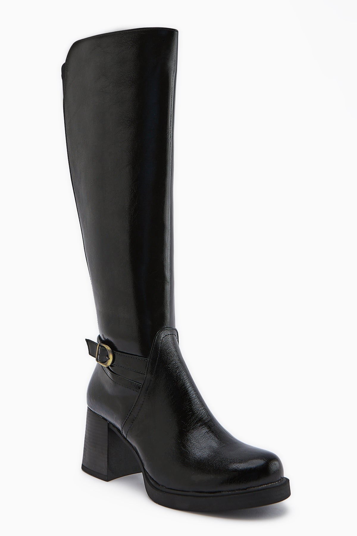 Gerti Black Heeled Women's Boot