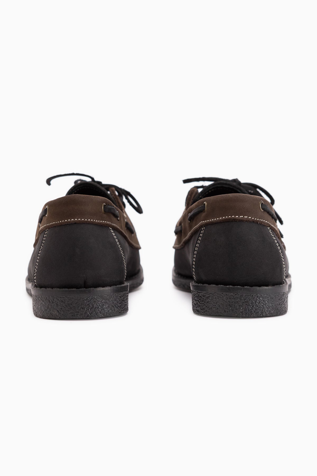 Janica Genuine Leather Black Lace-Up Women’s Moccasin Shoes