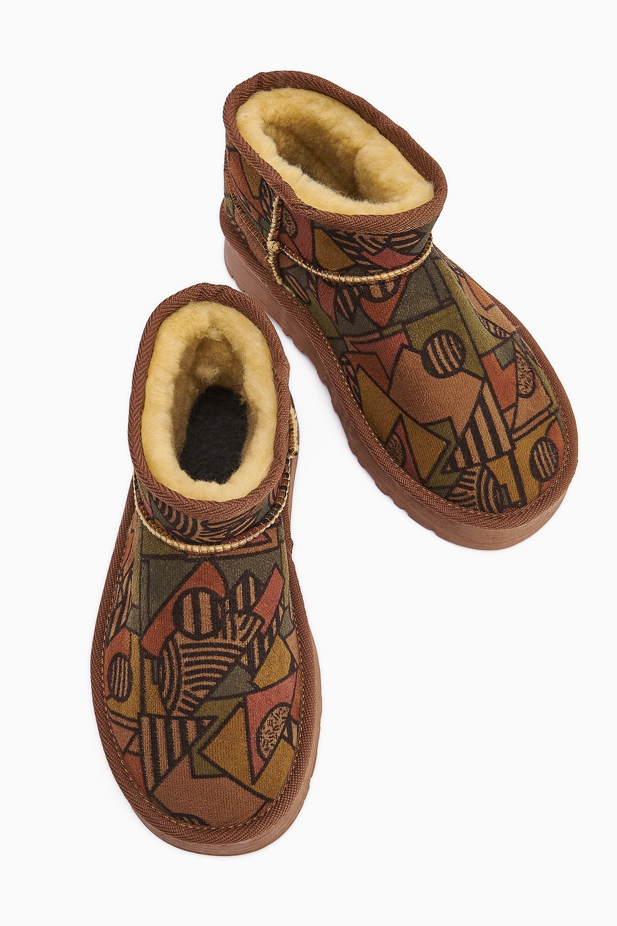 Lilly-Anne Patterned Fur-Lined Short Boot