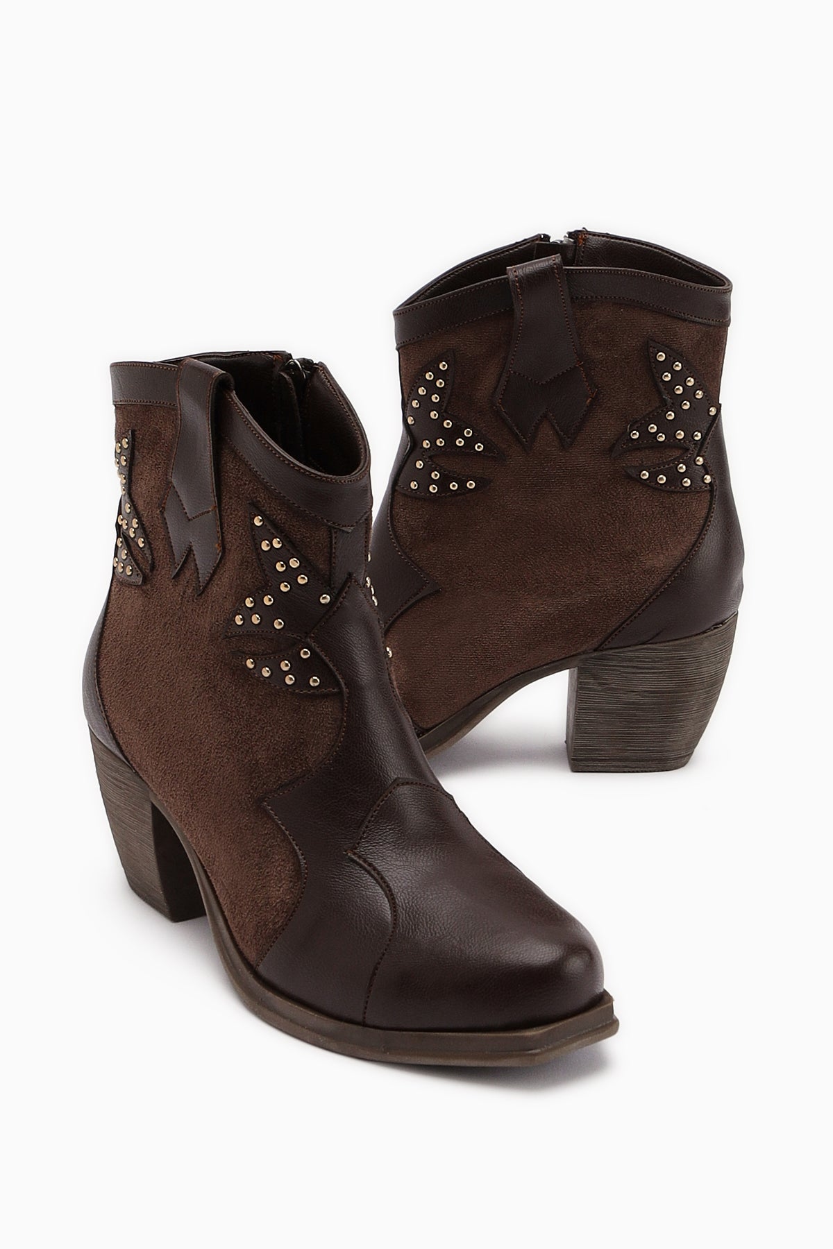 Lowis Brown Strap Women's Cowboy Western Boot