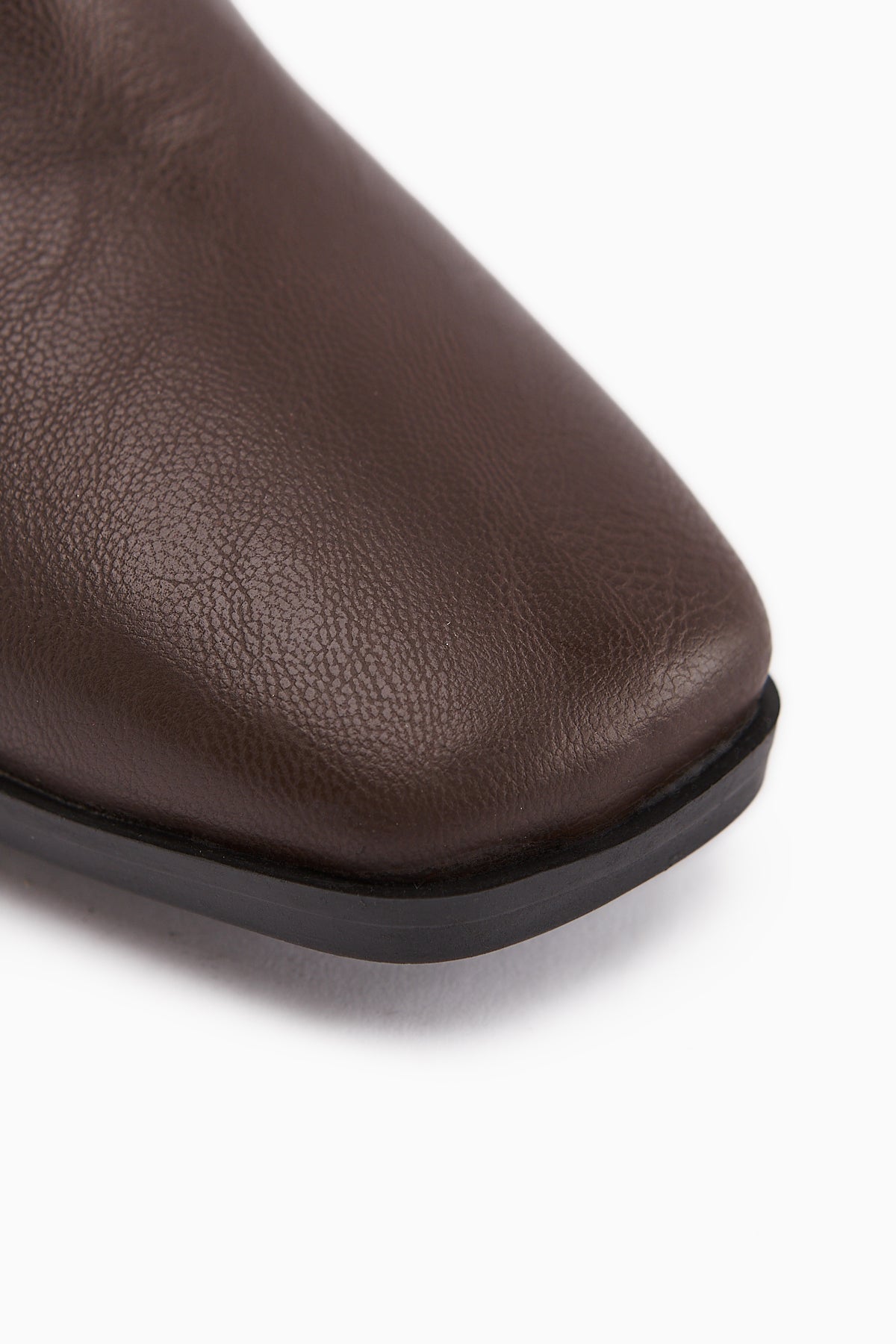 Deyana Coffee Zipper Accessorized Boot