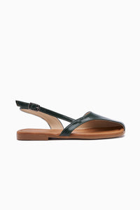 Agnez Grüne Gurt Detail Damen Sandale