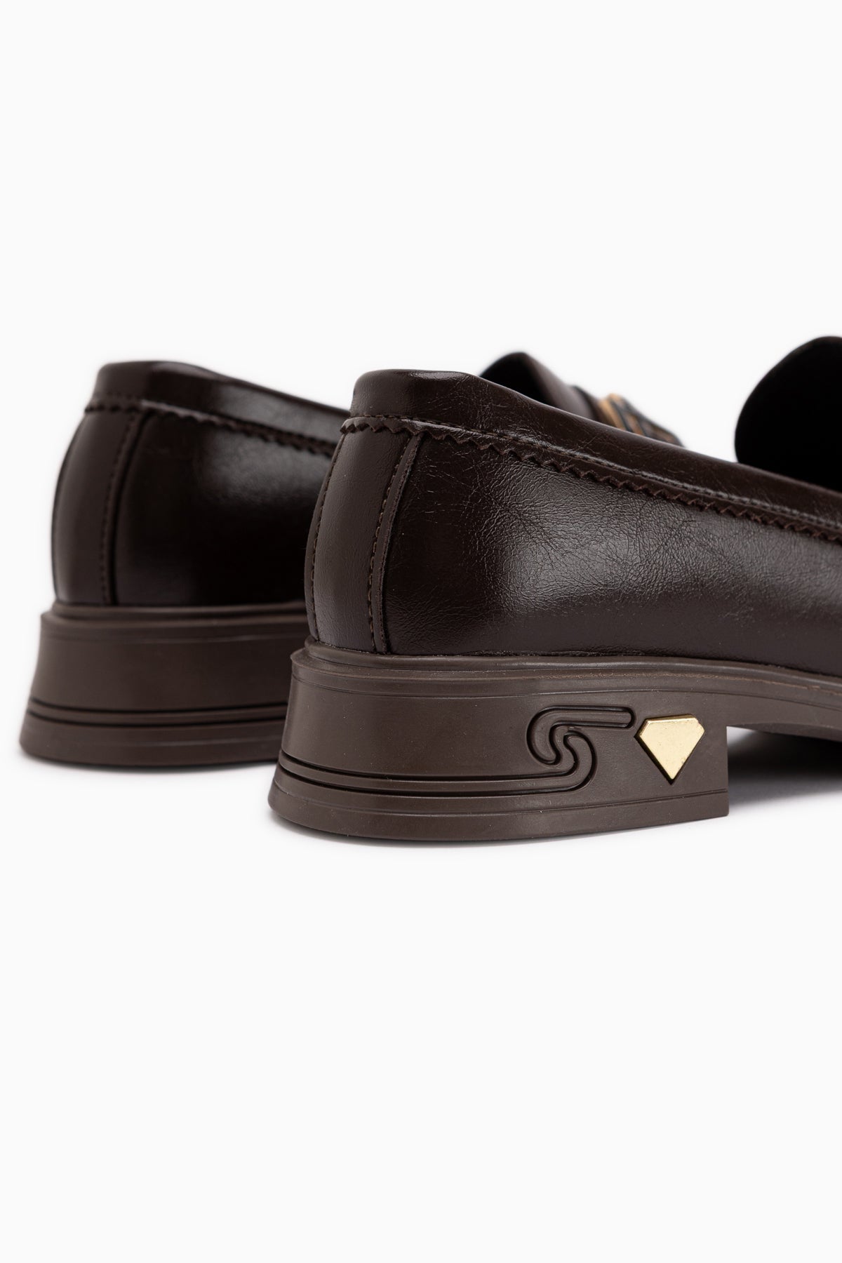 Clarie Braun Schnalle Damen Loafer Alltagsschuhe