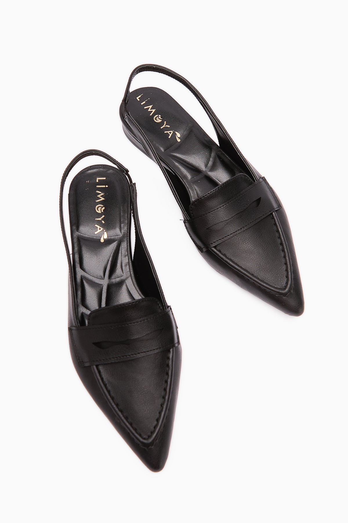 Busra Black Pointed Toe Women's Sandals