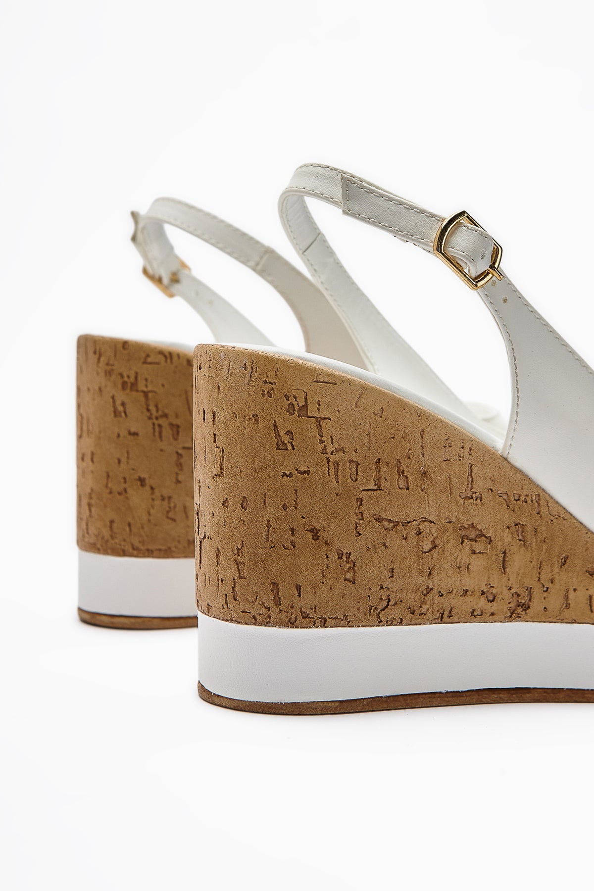 Jenny Damen Weiße Plateauabsätze