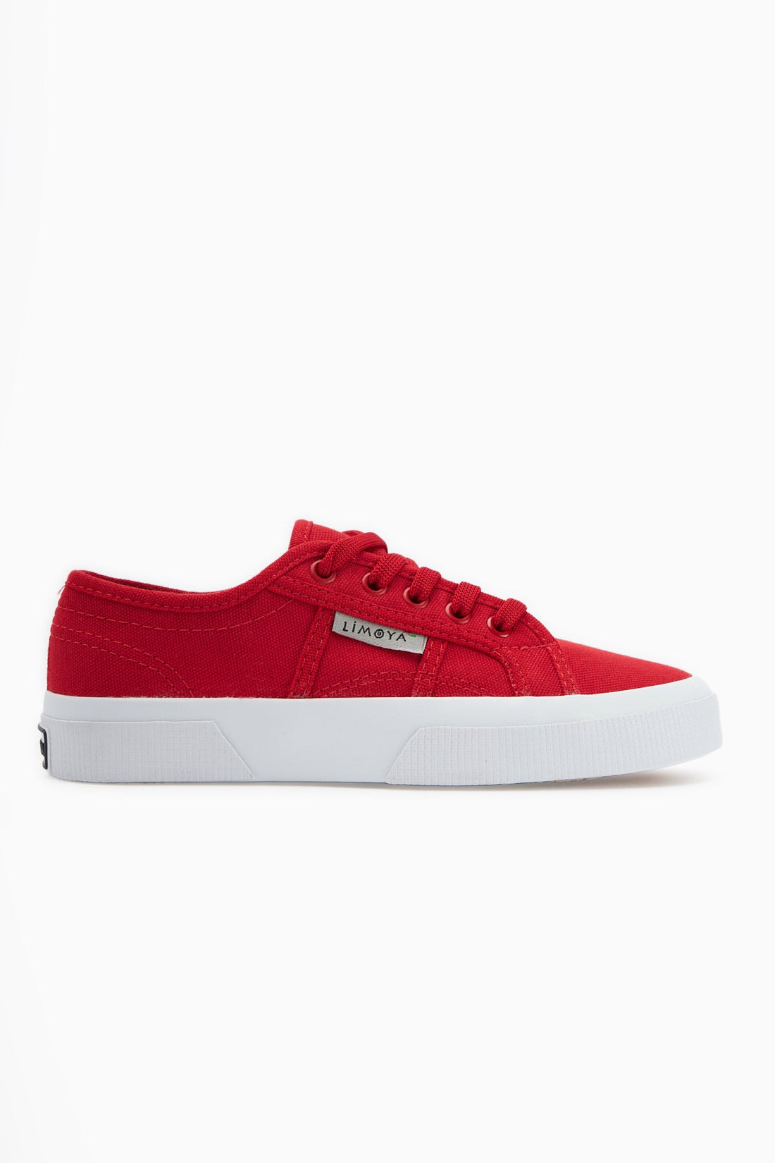 Timon Rote Komfortsohle Leinen Sneakers
