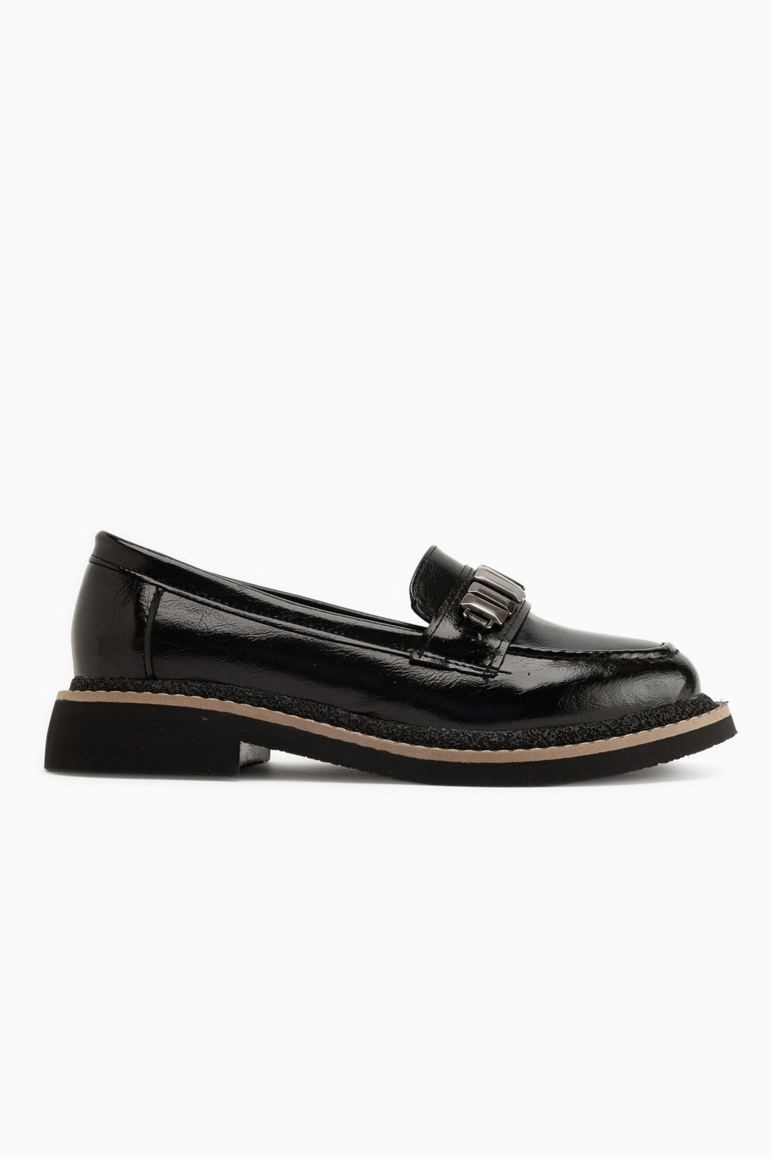 Maribel Schwarz Zubehör Detail Damen Loafer Alltagsschuhe