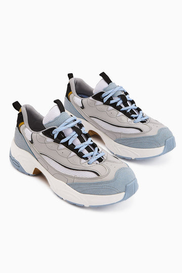 Rozhin Blue Thick Sole Women's Sneakers