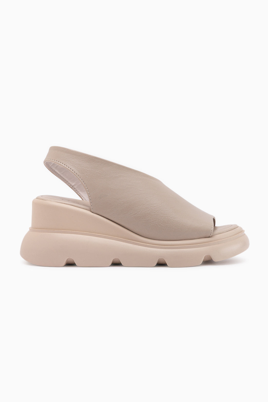 Lima Beige Dicke Sohle Offene Zehen Damen Sandale