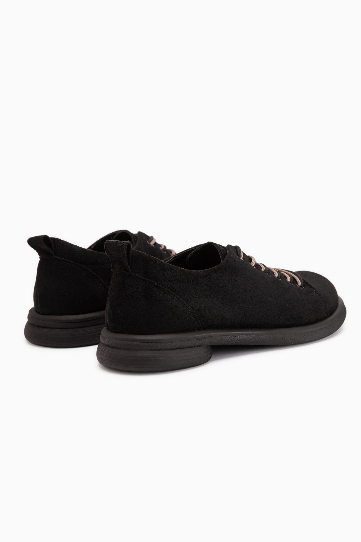 Estella Schwarze Wildleder Schnürschuhe Damen