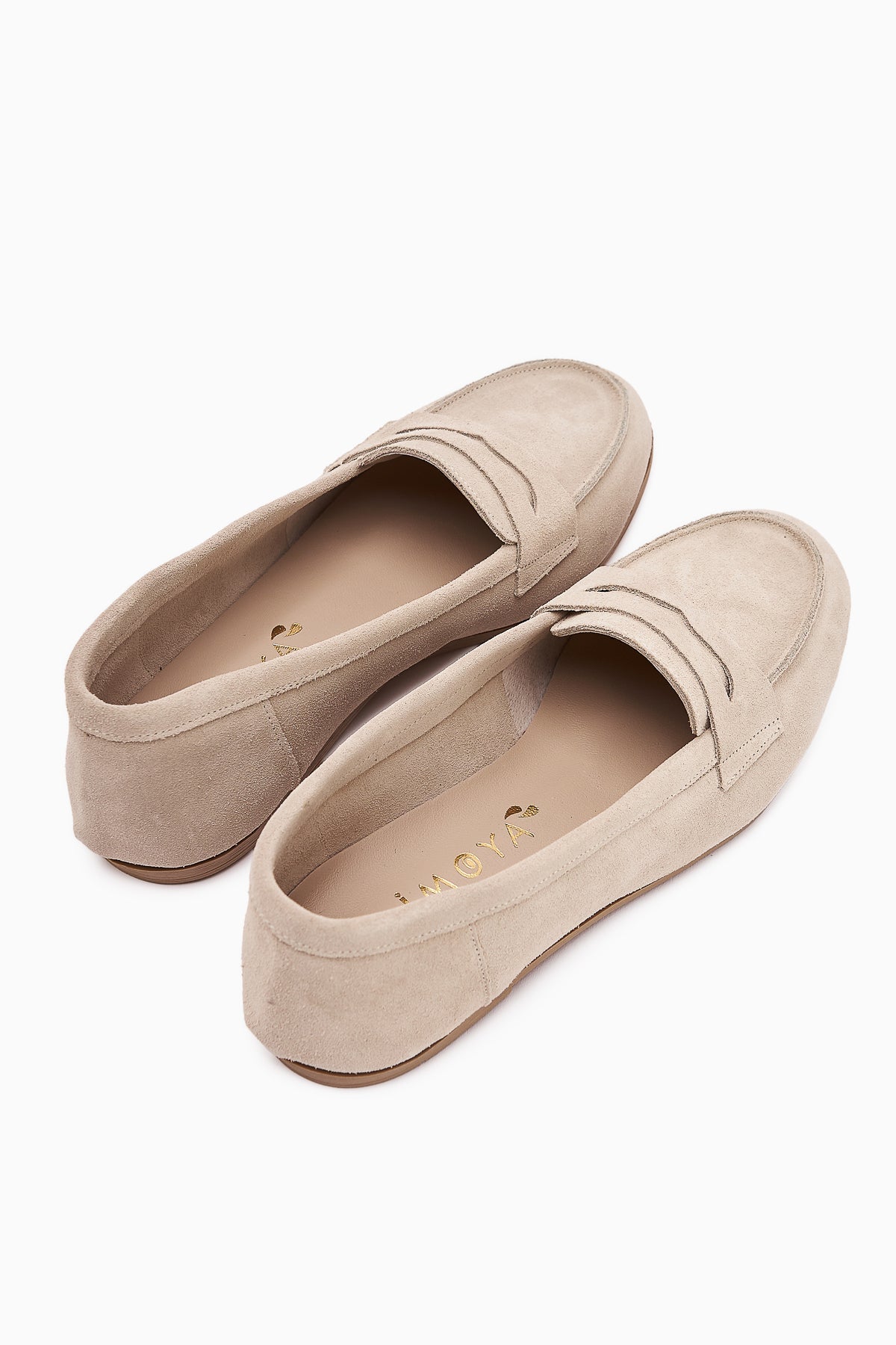 Solina – Genuine Leather Beige Suede Casual Loafer (Women)