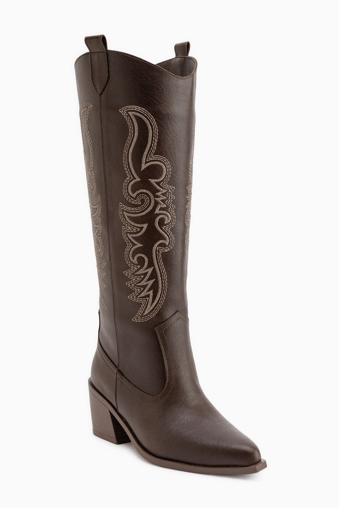 Ronnie Braun Besticktes Detail Western Lange Damen Stiefel