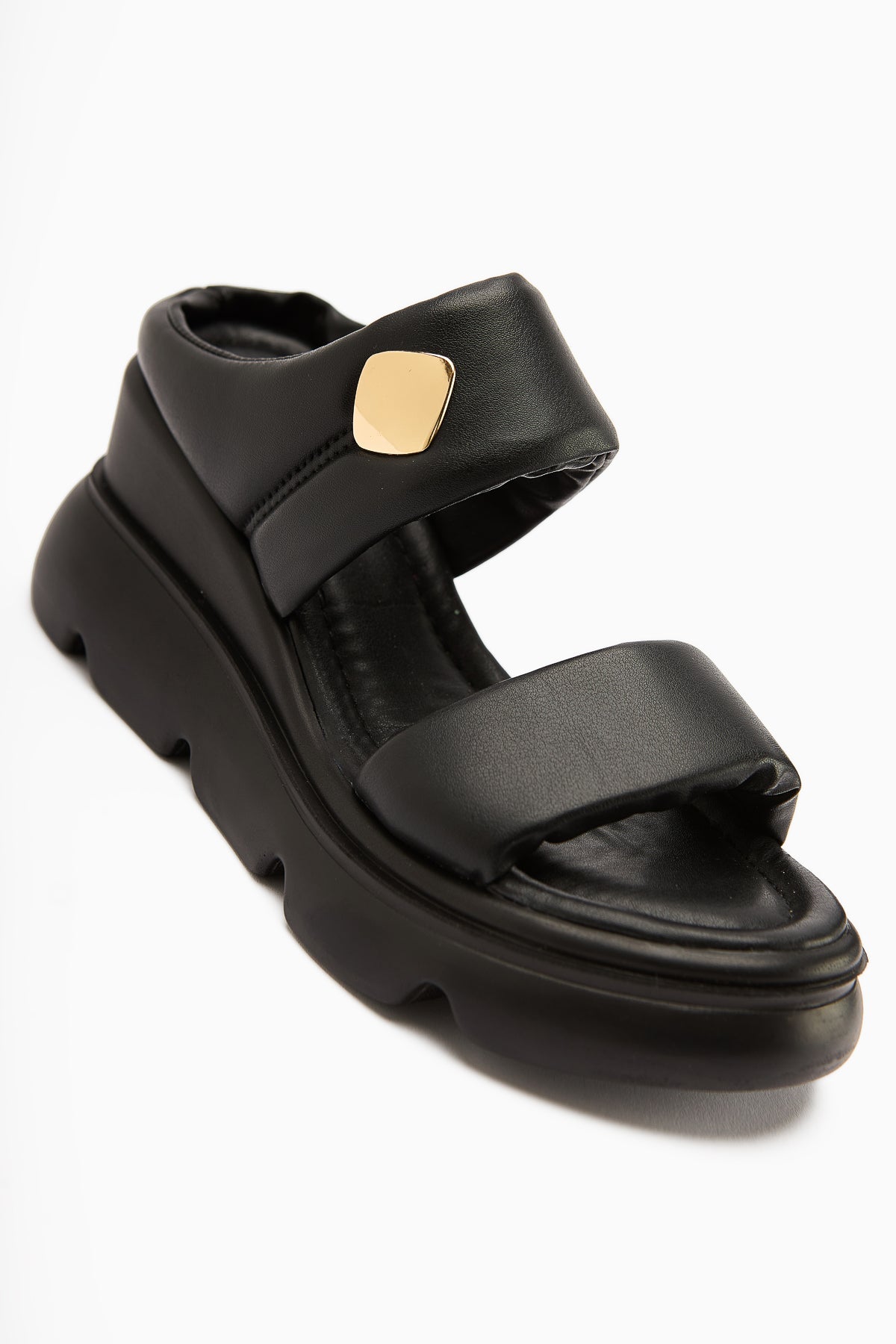 Susi Schwarze Hochhackige Flauschige Damenhausschuhe