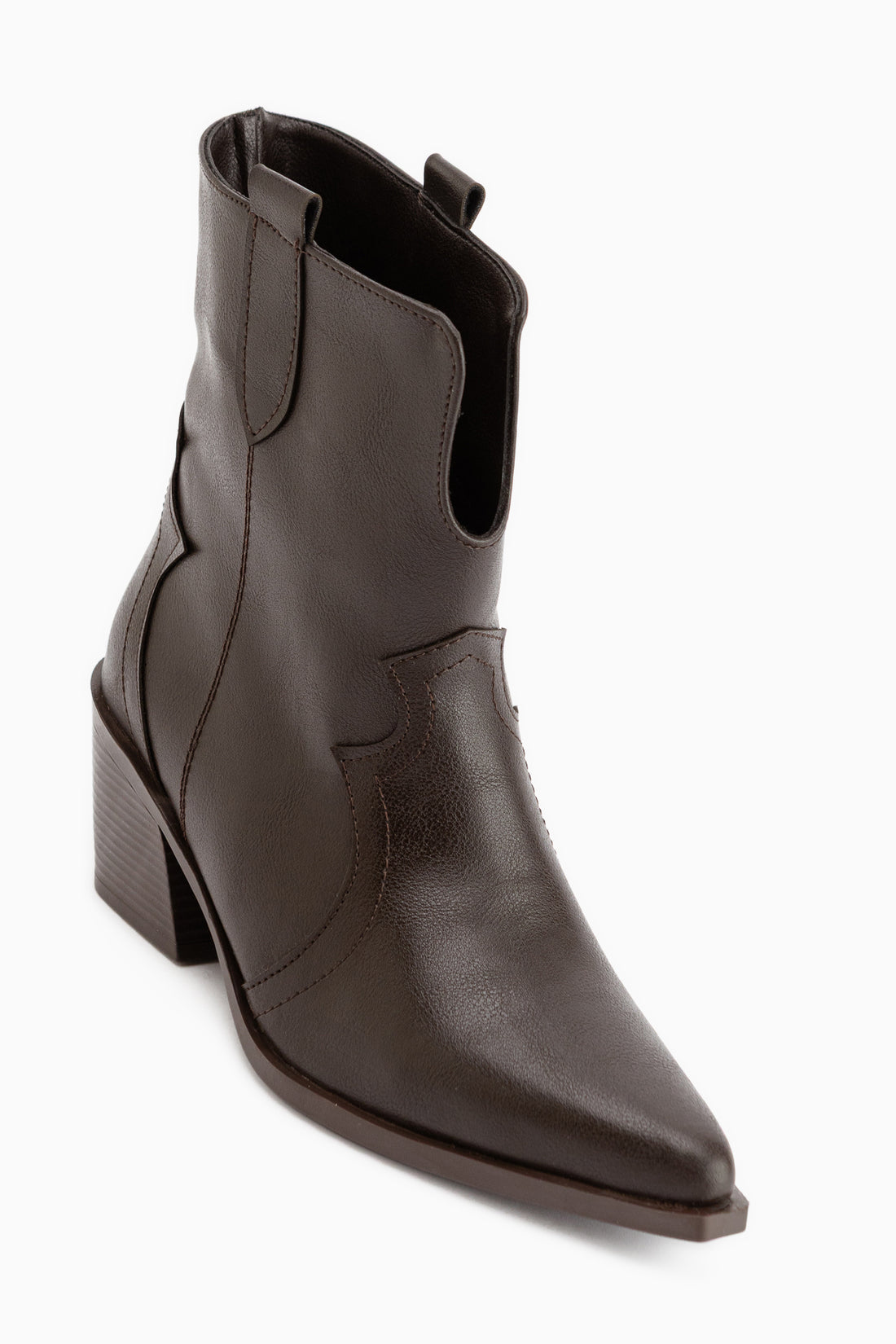 Erica Braun Absatz Western Damen Stiefel
