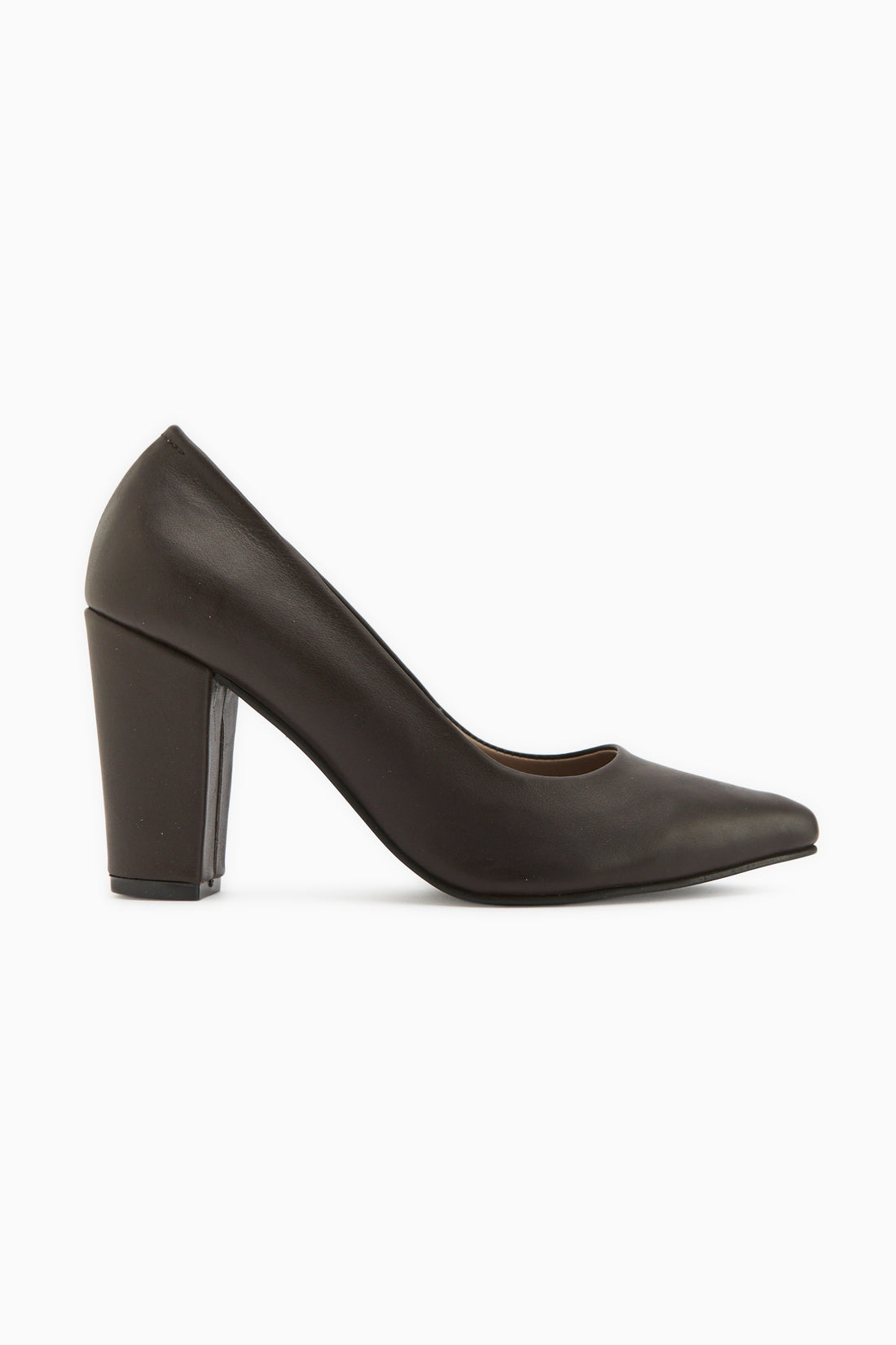 Emily Echtes Leder Braun Dick Absatz Damen Schuhe