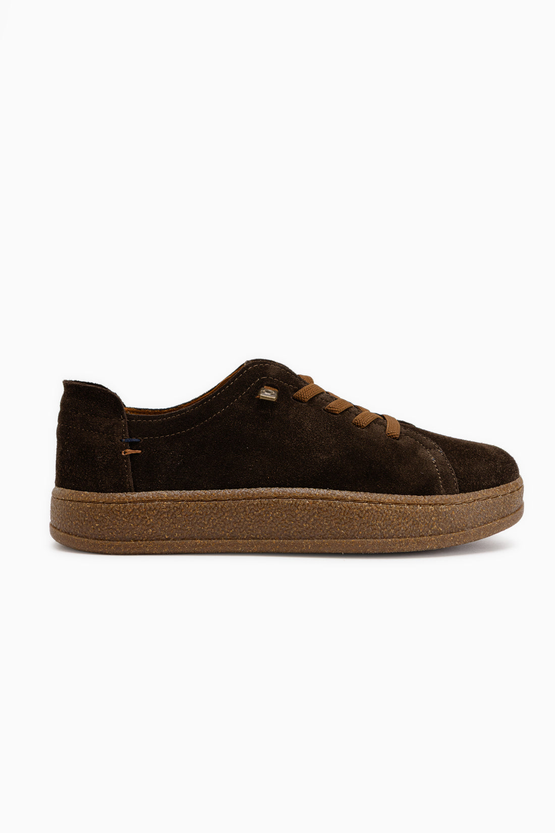 Judi Echtes Leder Braun Wildleder Bequeme Sohle Damen Sneaker
