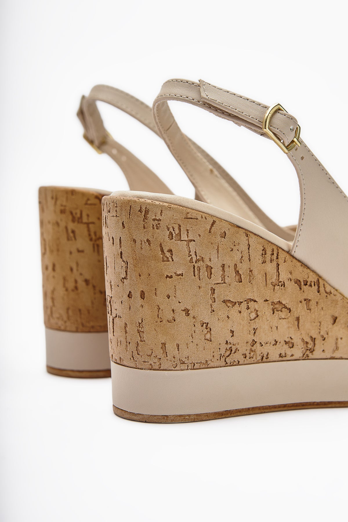 Jenny Damen Beige Plateau Absätze