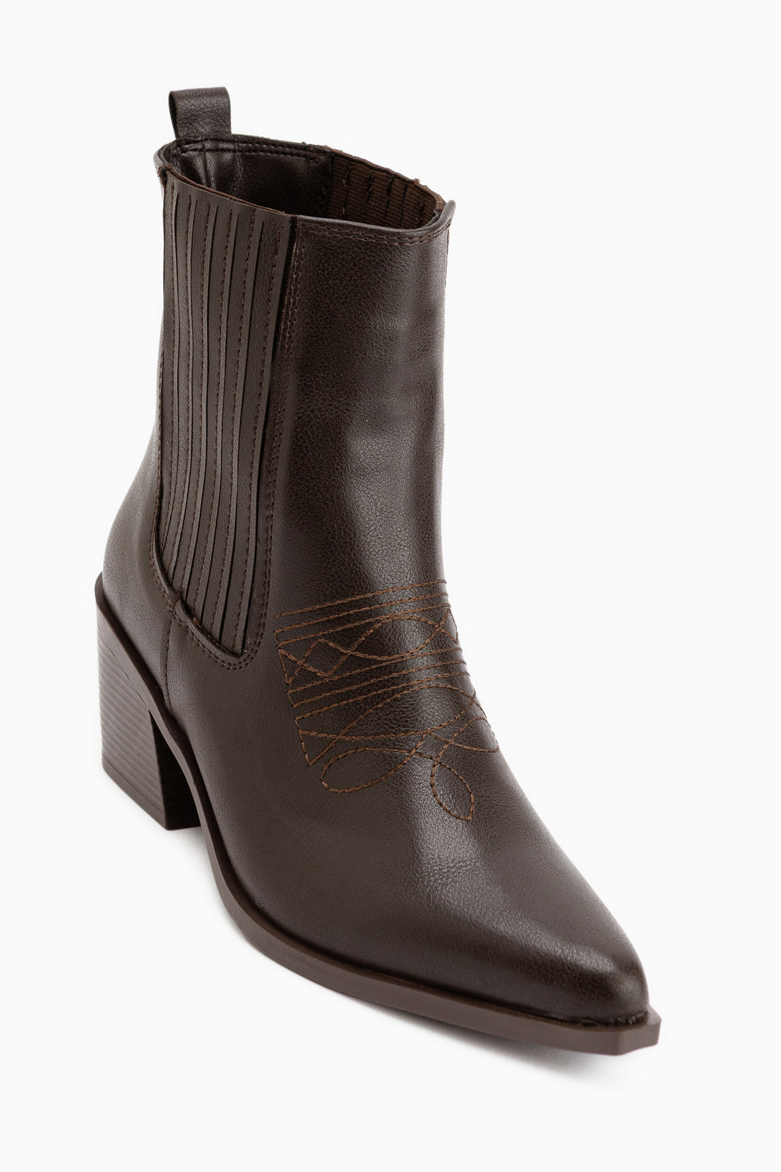 Elvia Braun Elastisch Damen Stiefel