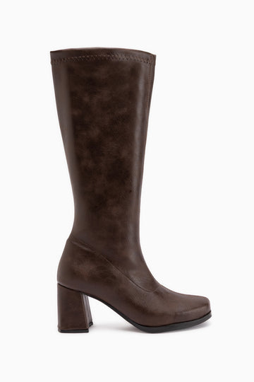 Evie Braun Kasten Zehen Damen Stretch Stiefel