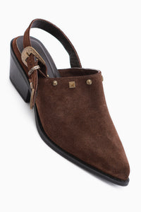 Tima Genuine Leather Brown Heeled Women’s Sandal