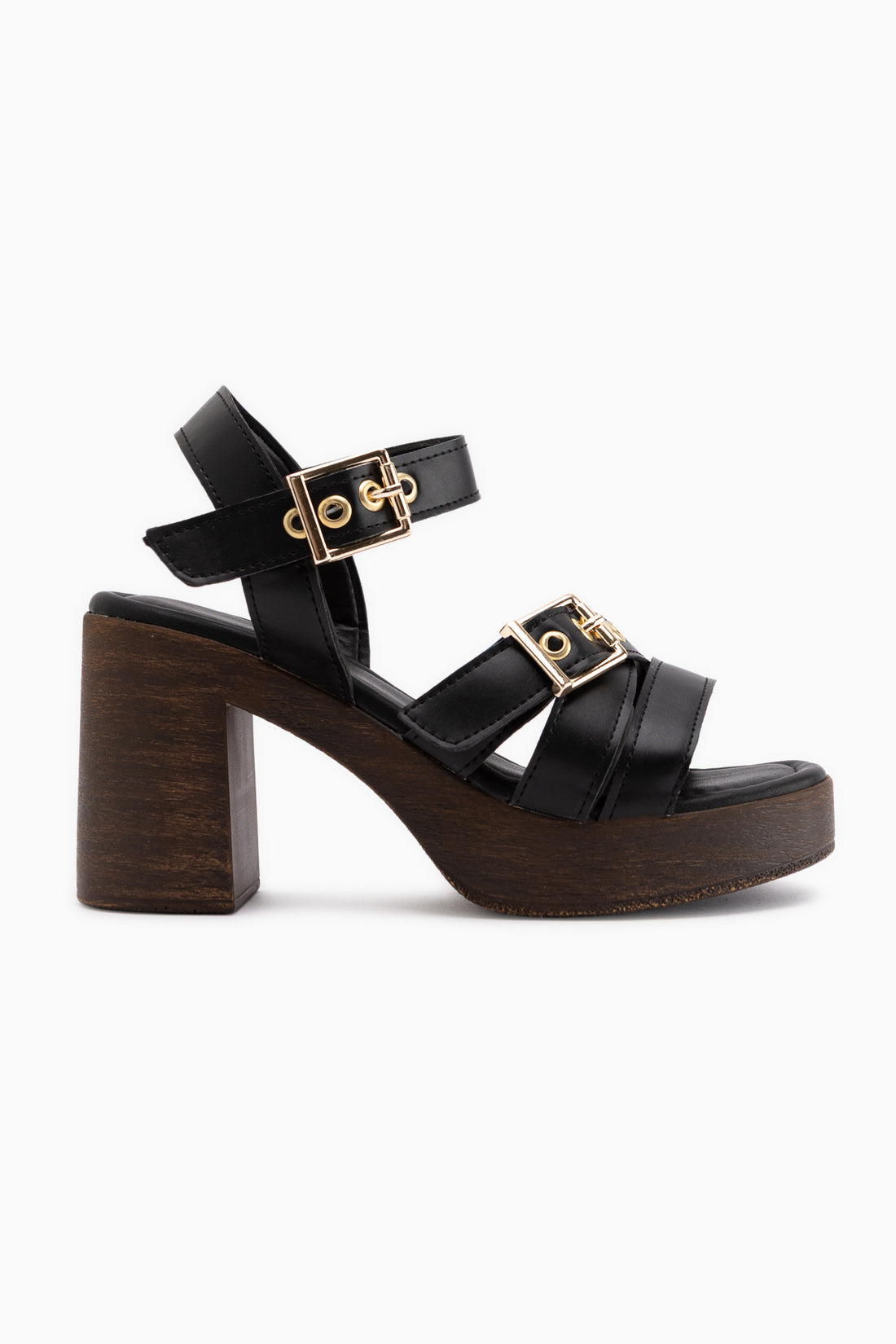 Laina Schwarze Plattform Absatzschuhe Damen