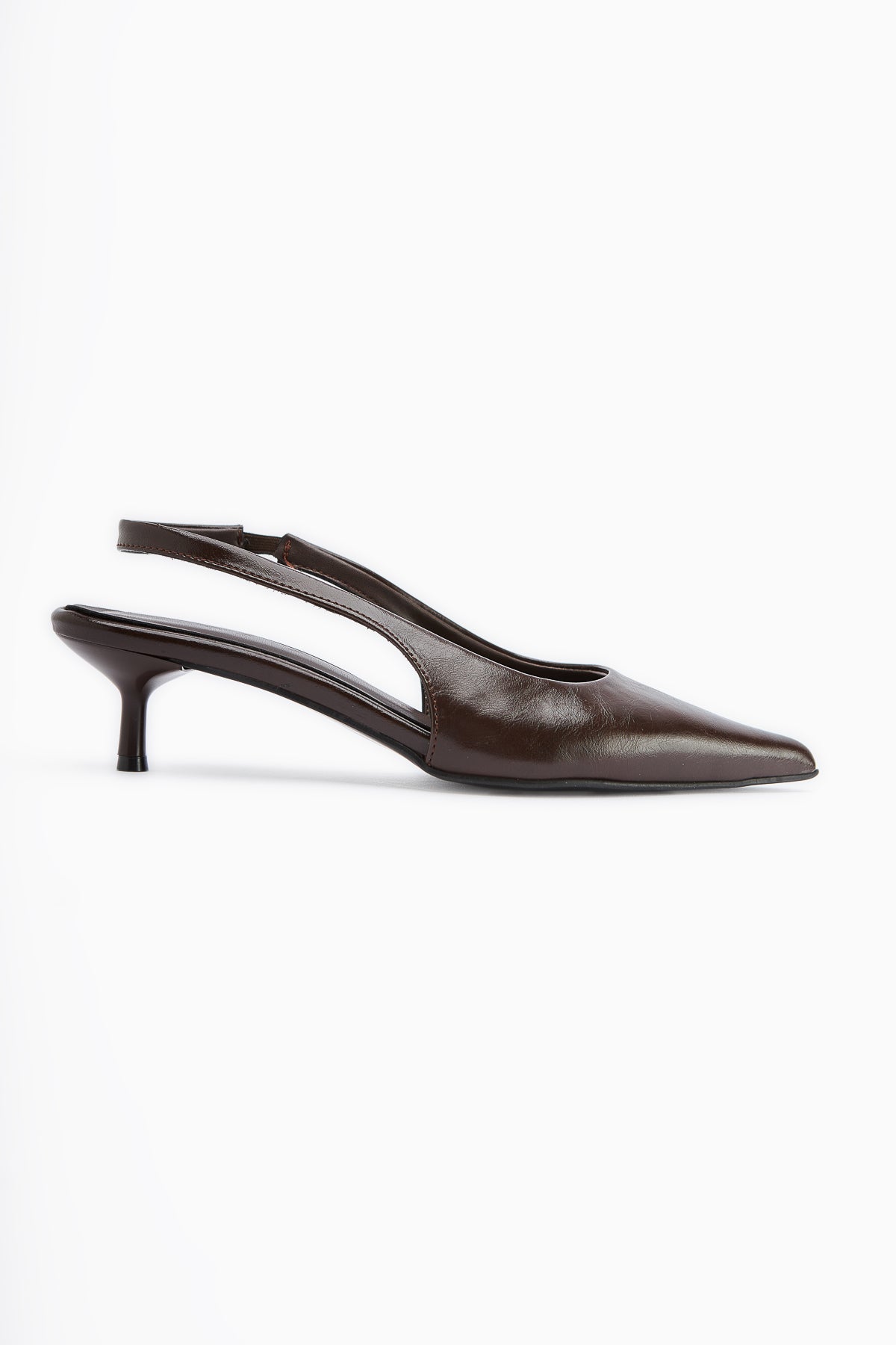 Sanni Kaffee Spitze Zehe Damen Absatz Sandale